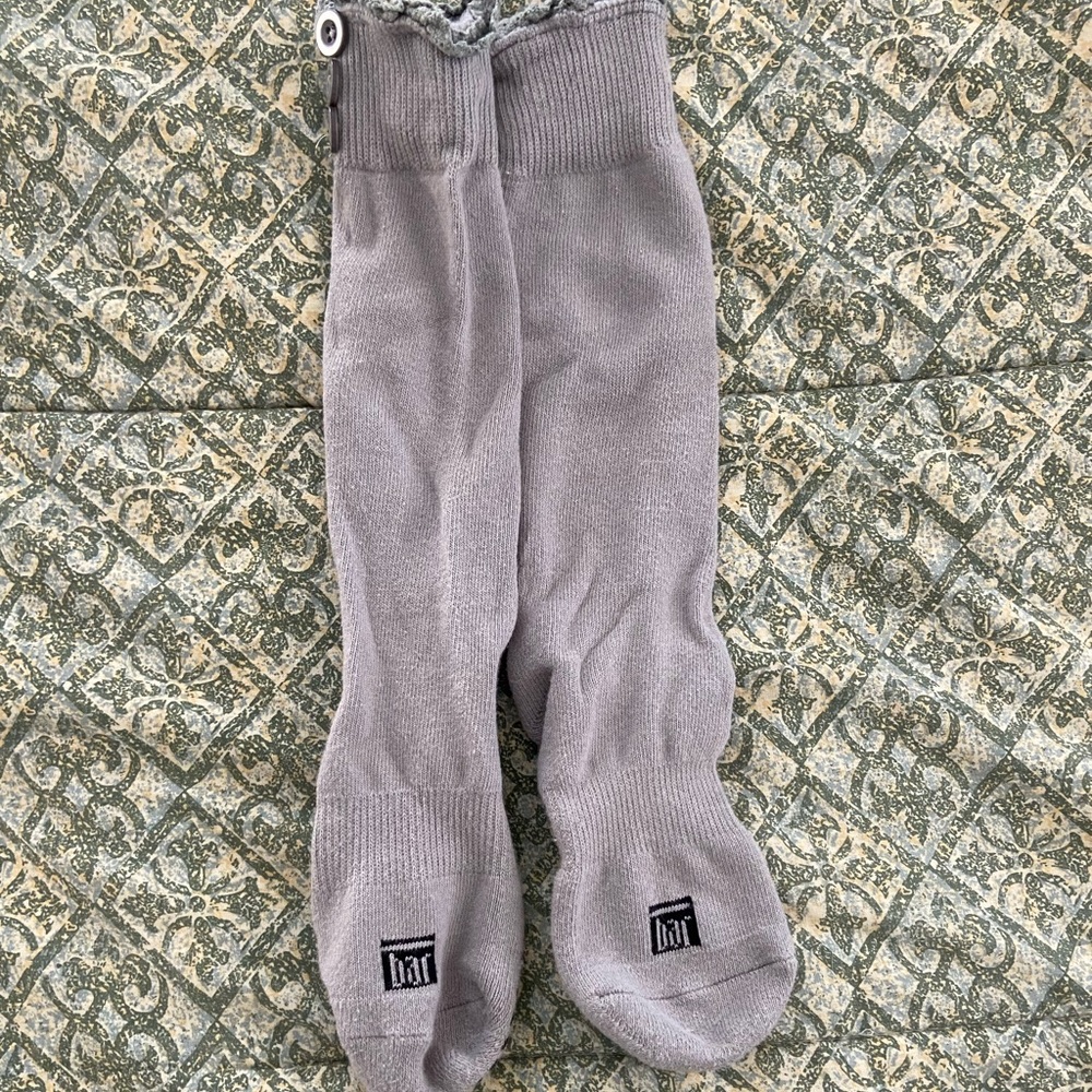 Bar Method knee high barre grip socks size S small EUC